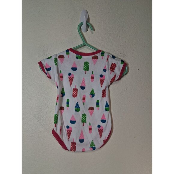 Coney Isle Body Suit Ice Cream Popsicles Baby Girls Size 3-6 Months - Picture 2 of 4